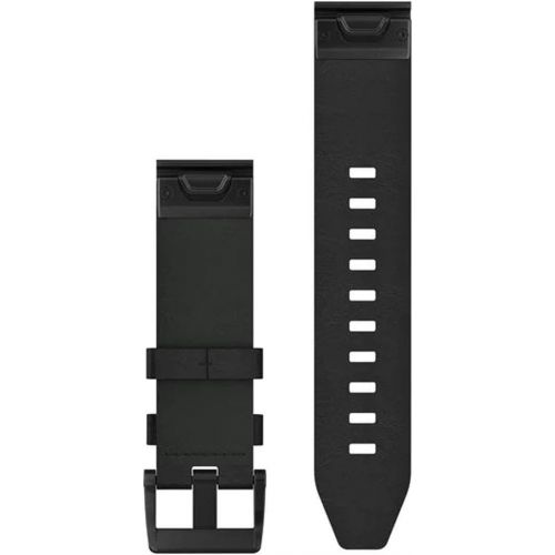 가민 [아마존베스트]Garmin 010-12740-01 Quickfit 22 Watch Band - Black Leather - Accessory Band for Fenix 5 Plus/Fenix 5