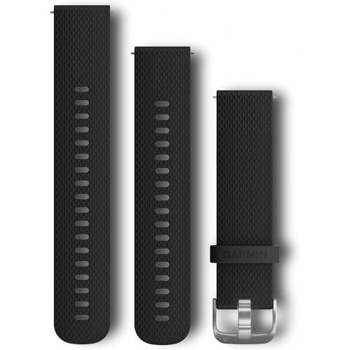 가민 [아마존베스트]Garmin Quick Release Band, Black Silicone Band with Stainless Hardware, 010-12561-02