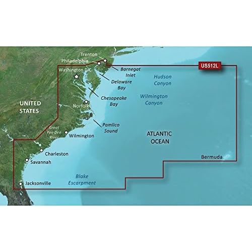 가민 [아마존베스트]Garmin Vus512l Mid Atlantic Bluechart G2 Vision Product Category: Cartography - Garmin/Bluechart G2 Vision Us - Microsd/Sd