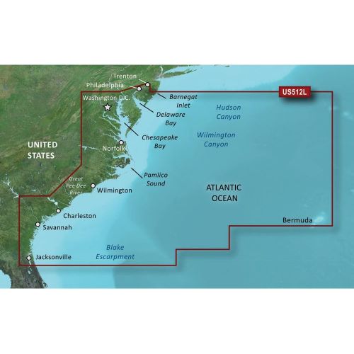 가민 [아마존베스트]Garmin Vus512l Mid Atlantic Bluechart G2 Vision Product Category: Cartography - Garmin/Bluechart G2 Vision Us - Microsd/Sd