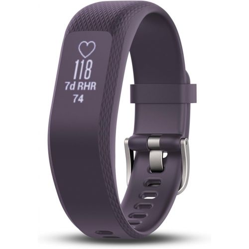 가민 [아마존베스트]Garmin vivosmart 3, Fitness/Activity Tracker with Smart Notifications and Heart Rate Monitoring, Purple