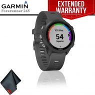 [아마존베스트]Garmin Forerunner 245 GPS Running Smartwatch (Slate Gray) + Extended Warranty + Cleaning Cloth