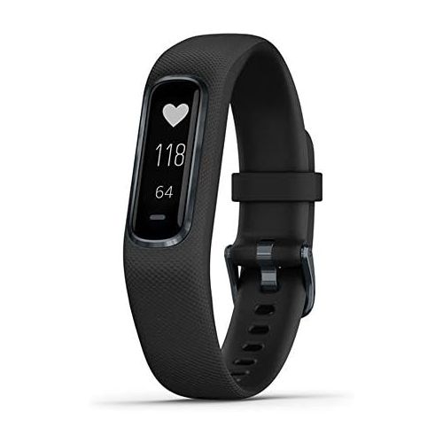 가민 [아마존베스트]Garmin Vivosmart 4 Activity & Fitness Tracker Black with Midnight Hardware (S/M) (010-01995-10) with Tech Smart USA Fitness & Wellness Suite