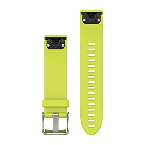 가민 [아마존베스트]Garmin Quickfit 22 Watch Band, Amp Yellow Silicone