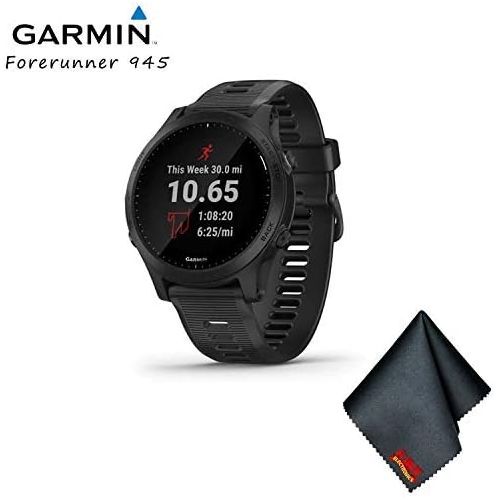 가민 [아마존베스트]Garmin Forerunner 945 GPS Running Smartwatch with Music (Black) Base Bundle