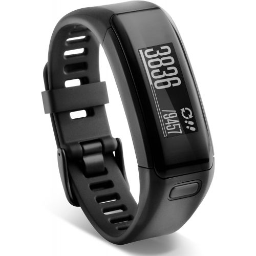 가민 [아마존베스트]Garmin 010-01955-00 Garmin vivosmart HR, WW, Black, Regular