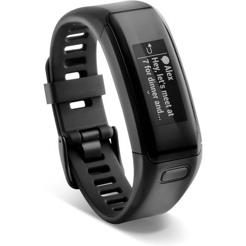 가민 [아마존베스트]Garmin 010-01955-00 Garmin vivosmart HR, WW, Black, Regular