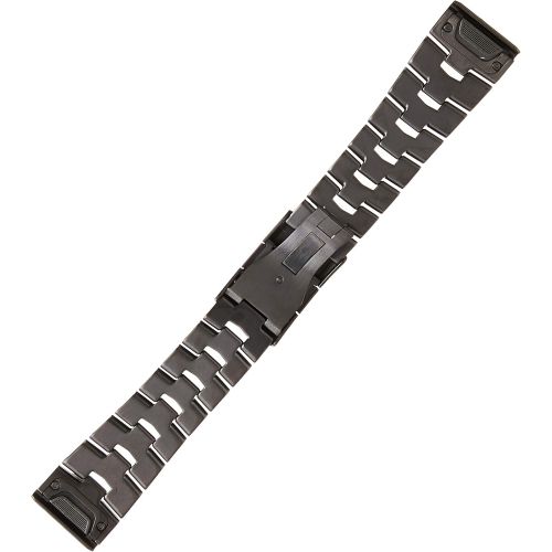 가민 [아마존베스트]Garmin Quickfit 26 Watch Band, Vented Carbon Gray Titanium Bracelet