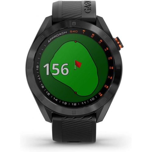 가민 [아마존베스트]Garmin Approach S40, Stylish GPS Golf Smartwatch, Lightweight with Touchscreen Display, Black