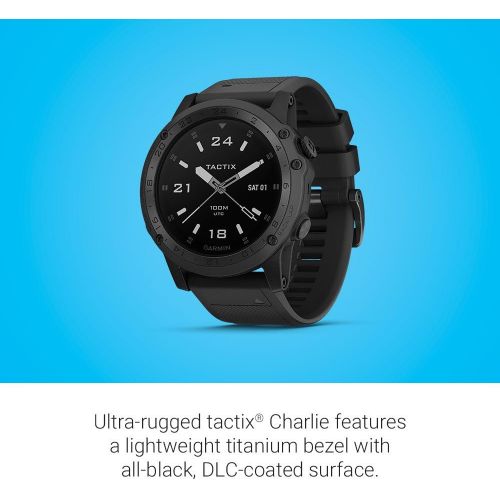 가민 [아마존베스트]Garmin Tactix Charlie, Premium GPS Watch with Tactical Functionality, Night Vision Goggle Compatibility, TOPO Mapping and Other Tactical-specific Features