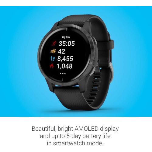 가민 [아마존베스트]Garmin Venu, GPS Smartwatch with Bright Touchscreen Display, Features Music, Body Energy Monitoring, Animated Workouts, Pulse Ox Sensor and More, Black, 010-02173-11