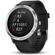 [아마존베스트]Garmin Vivoactive 3, GPS Smartwatch with Contactless Payments and Built-In Sports APPS, Black with Silver Hardware