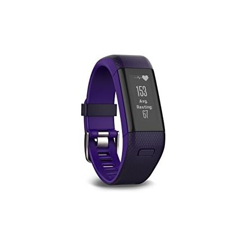 가민 [아마존베스트]Garmin vivosmart HR+ Regular Fit GPS Activity Tracker - Imperial Purple/Kona Purple