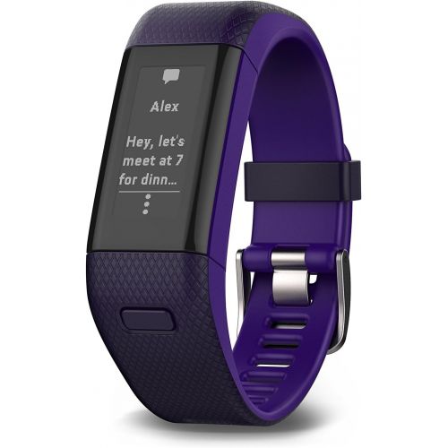 가민 [아마존베스트]Garmin vivosmart HR+ Regular Fit GPS Activity Tracker - Imperial Purple/Kona Purple