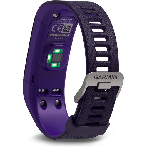 가민 [아마존베스트]Garmin vivosmart HR+ Regular Fit GPS Activity Tracker - Imperial Purple/Kona Purple