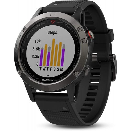 가민 [아마존베스트]Garmin Fenix 5X Sapphire - Slate Gray with Black Band