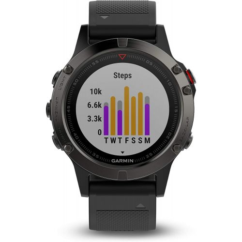 가민 [아마존베스트]Garmin Fenix 5X Sapphire - Slate Gray with Black Band