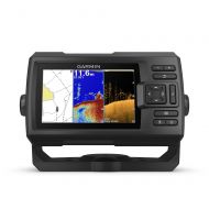 Garmin Striker Plus 5cv with Transducer, 5 GPS Fishfinder with CHIRP Traditional and ClearVu Scanning Sonar Transducer and Built In Quickdraw Contours Mapping Software