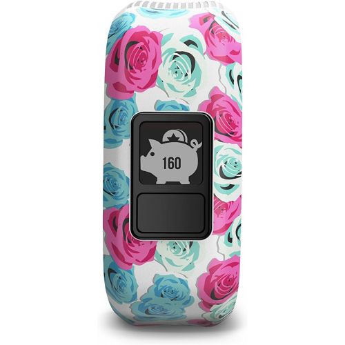 가민 Garmin vivofit jr, Kids Fitness/Activity Tracker, 1year Battery Life, Real Flower