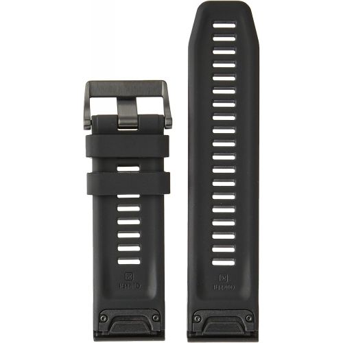 가민 Garmin 010-12741-00 Quickfit 26 Watch Band - Black Silicone - Accessory Band for Fenix 5X Plus/Fenix 5X