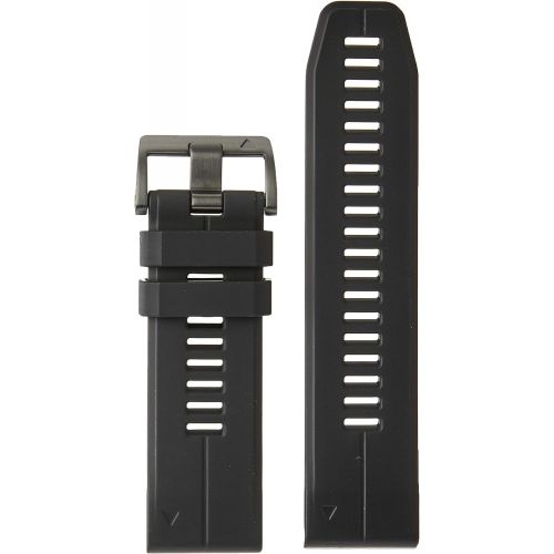 가민 Garmin 010-12741-00 Quickfit 26 Watch Band - Black Silicone - Accessory Band for Fenix 5X Plus/Fenix 5X