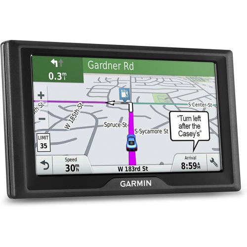 가민 Garmin Drive 60 USA LM GPS Navigator System with Lifetime Maps, Spoken Turn-By-Turn Directions, Direct Access, Driver Alerts, and Foursquare Data