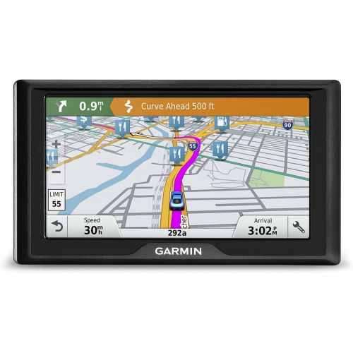 가민 Garmin Drive 60 USA LM GPS Navigator System with Lifetime Maps, Spoken Turn-By-Turn Directions, Direct Access, Driver Alerts, and Foursquare Data