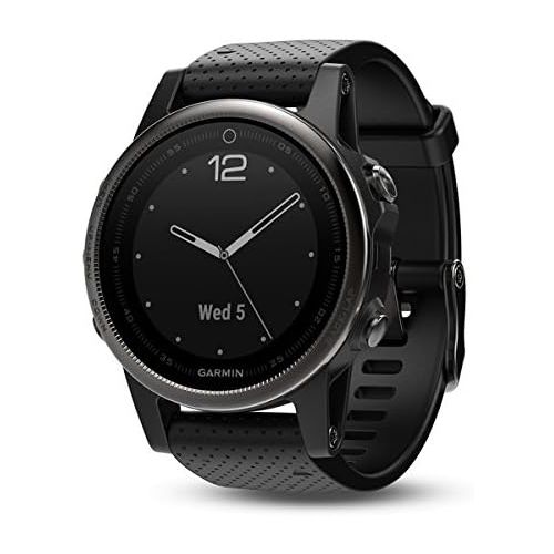 가민 Garmin Fenix 5S Sapphire - Black with Black Band - 010-01685-11