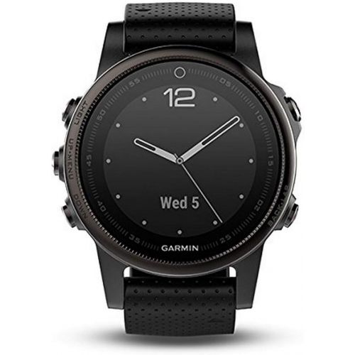 가민 Garmin Fenix 5S Sapphire - Black with Black Band - 010-01685-11