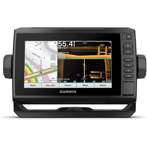 가민 Garmin ECHOMAP UHD 73sv, 7 Keyed-Assist Touchscreen Chartplotter with U.S. LakeVu g3 and GT54UHD-TM transducer