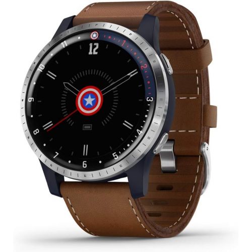 가민 Garmin Legacy Hero Series, Marvel Captain America Inspired Premium Smartwatch, Includes a Captain America Inspired App Experience