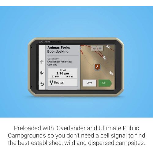 가민 Garmin Overlander, Rugged Multipurpose Navigator for Off-Grid Guidance