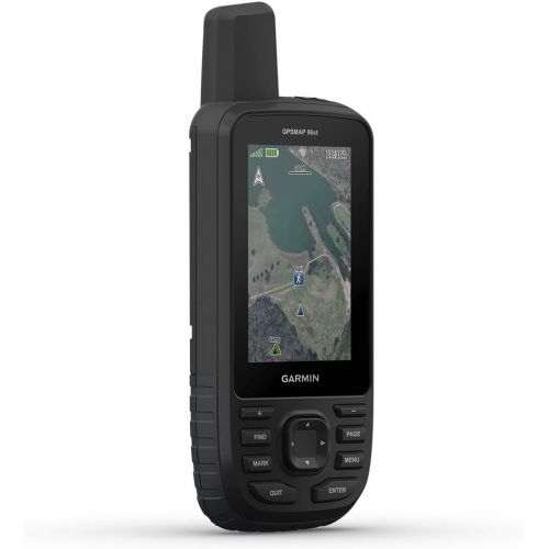 가민 Garmin GPSMAP 66st, Handheld Hiking GPS with 3” Color Display, Topo Maps and GPS/GLONASS/Galileo Support (010-01918-10)