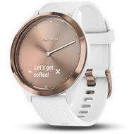 Garmin vivomove HR, Hybrid Smartwatch for Men and Women, White/Rose Gold, Small/Medium (010-01850-12)