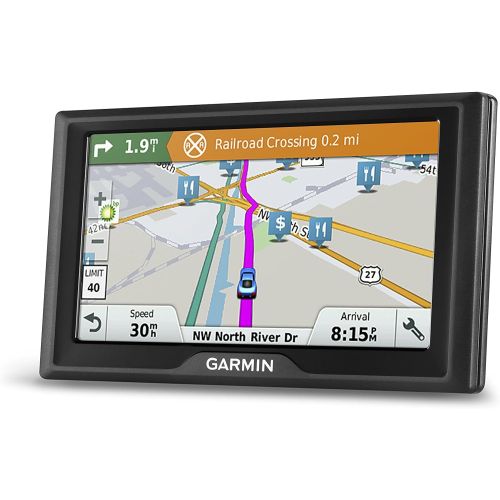 가민 Garmin Drive 61 USA LM GPS Navigator System with Lifetime Maps, Spoken Turn-By-Turn Directions, Direct Access, Driver Alerts, TripAdvisor and Foursquare Data