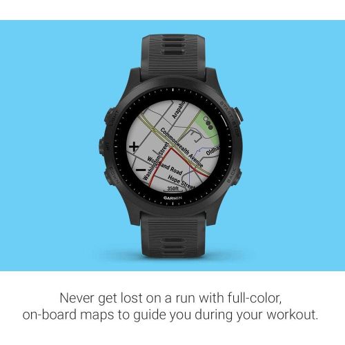가민 Garmin Forerunner 945, Premium GPS Running/Triathlon Smartwatch with Music, Black