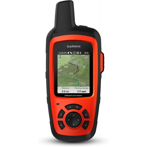 가민 Garmin in Reach Explorer+, Handheld Satellite Communicator with Topo Maps and GPS Navigation