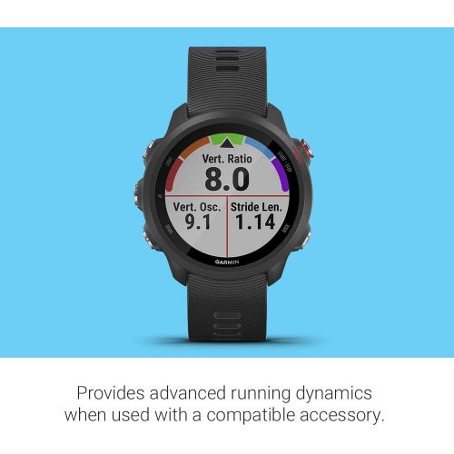 가민 Garmin Forerunner 245 Music, GPS Running Smartwatch with Music and Advanced Dynamics, Black