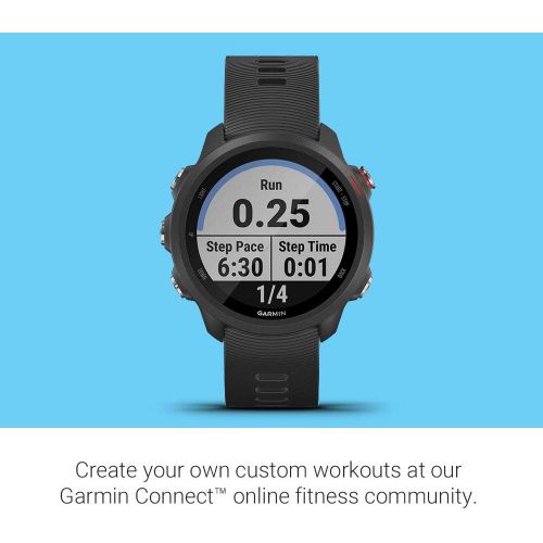 가민 Garmin Forerunner 245 Music, GPS Running Smartwatch with Music and Advanced Dynamics, Black