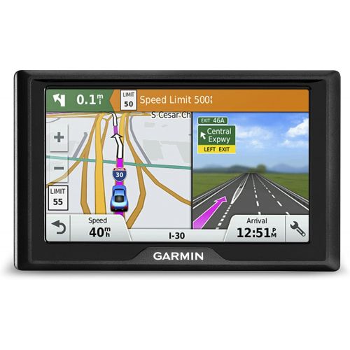 가민 Garmin Drive 50 USA + CAN LM GPS Navigator System with Lifetime Maps, Spoken Turn-By-Turn Directions, Direct Access, Driver Alerts, and Foursquare Data