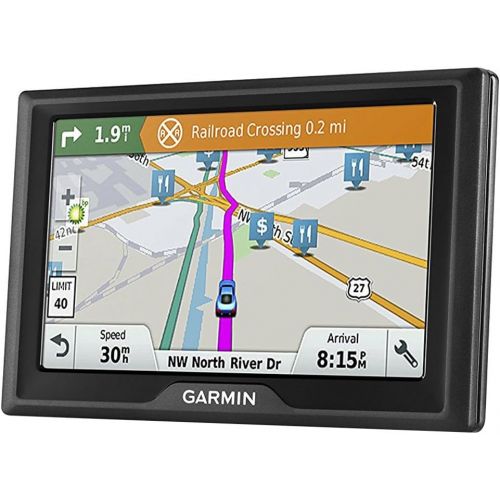 가민 Garmin Drive 51 LM GPS Navigator with Driver Alerts USA (010-01678-0B) with 5 inch Universal GPS Navigation Protect and Stow Case & 1 Piece Micro Fiber Cloth