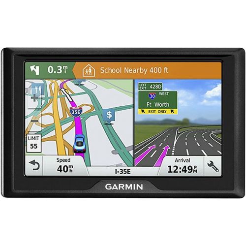 가민 Garmin Drive 51 LM GPS Navigator with Driver Alerts USA (010-01678-0B) with 5 inch Universal GPS Navigation Protect and Stow Case & 1 Piece Micro Fiber Cloth