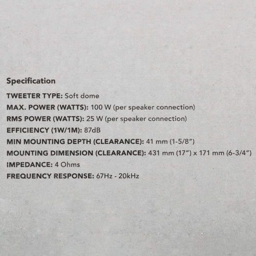 가민 Garmin RV-FS402W, Fusion, 4 Component Flat Speaker, White (010-01790-00)