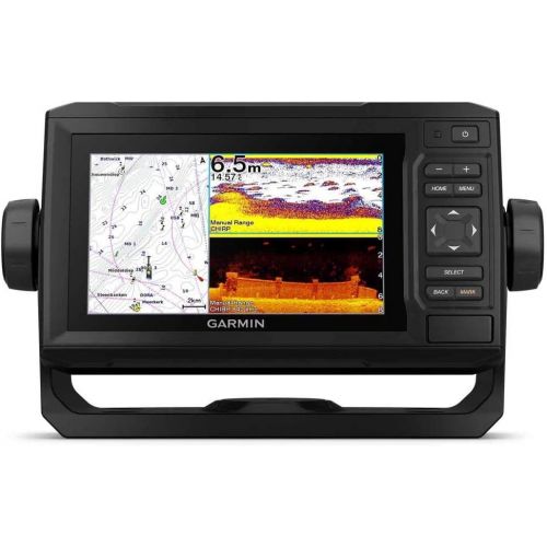 가민 Garmin ECHOMAP UHD 62Cv, 6 Keyed Chartplotter with Worldwide Basemap and GT24UHD-TM Transducer