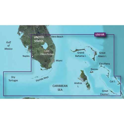 가민 Garmin Software, BLUECHART G2, Southeast FL