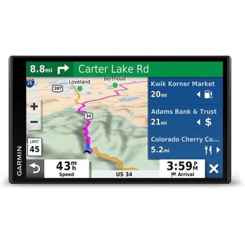 가민 Garmin DriveSmart 65 & Traffic: GPS Navigator with a 6.95C˘ Display, Included Traffic alerts and Information to enrich Road Trips & BC 40, Wireless Backup Camera