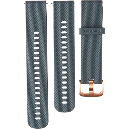 가민 Garmin Quick Release Band, 20mm, Granite Blue with Rose Gold Hardware