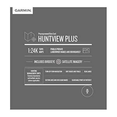 가민 Garmin Huntview Plus, Preloaded microSD Cards With Hunting Management Units for Garmin Handheld GPS Devices, Colorado