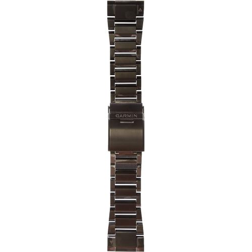 가민 Garmin Quickfit Watch Band, Vented Carbon Gray Titanium Bracelet