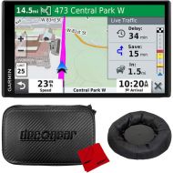 Garmin DriveSmart 65 & Traffic 6.95 Display GPS Navigator with Case and Mount Bundle